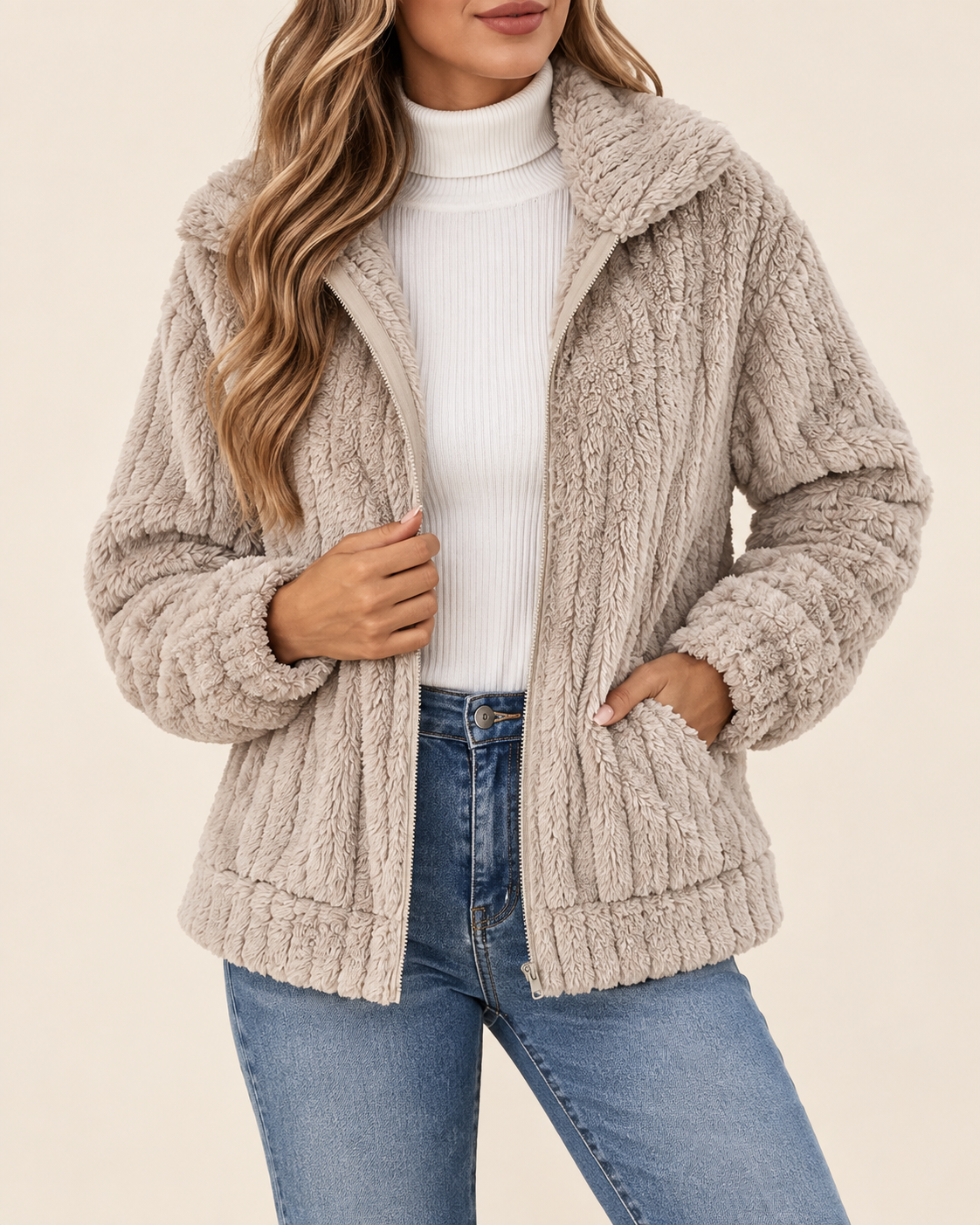 Women's Cozy Textured Jacket