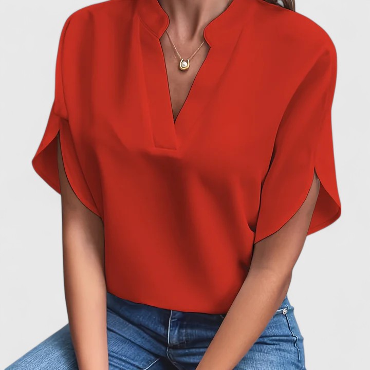 Chic V-Neck Blouse