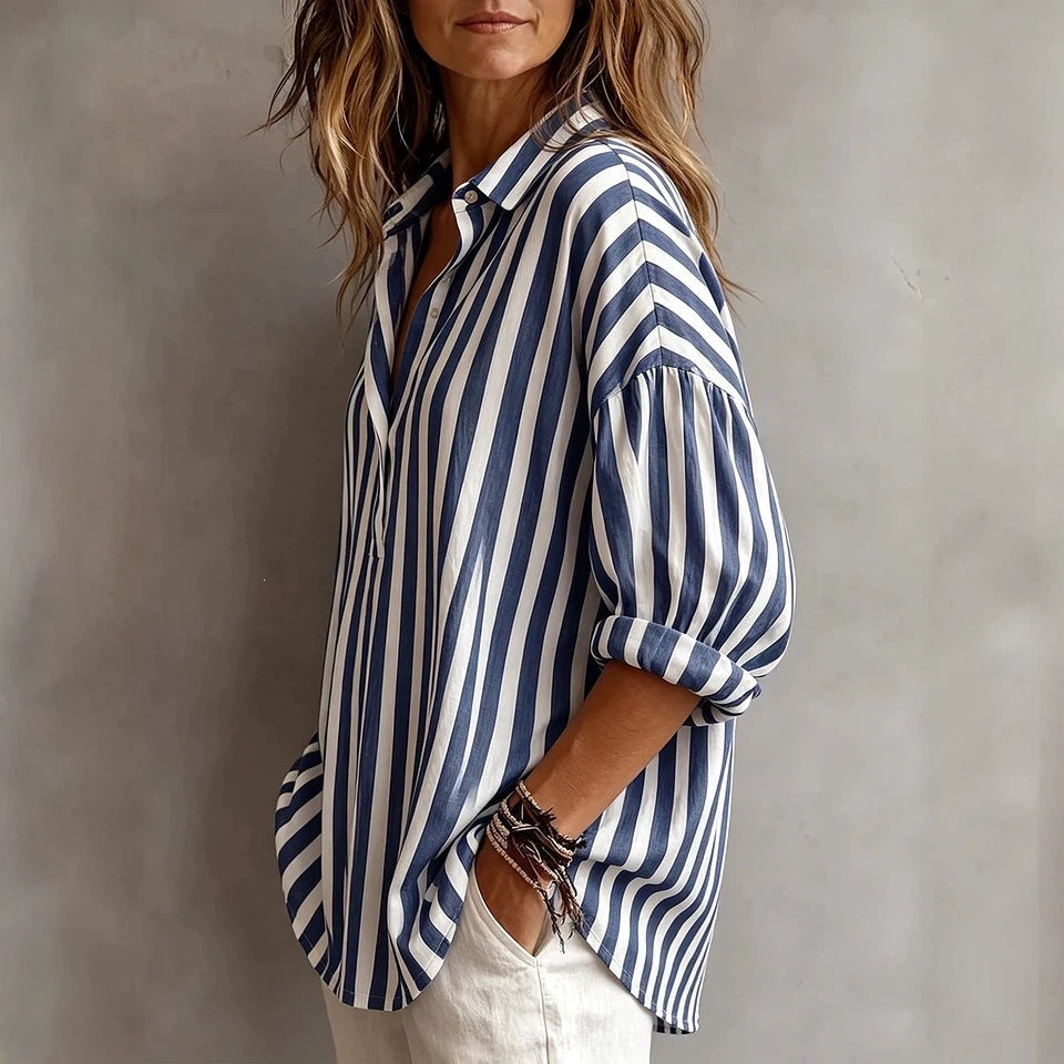 Relaxed Striped Blouse