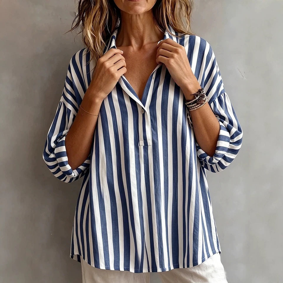 Relaxed Striped Blouse