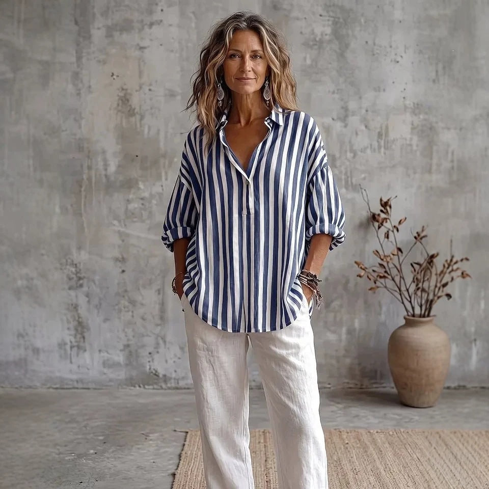 Relaxed Striped Blouse