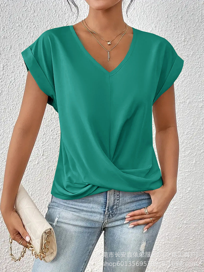 Twist Front V-Neck Top
