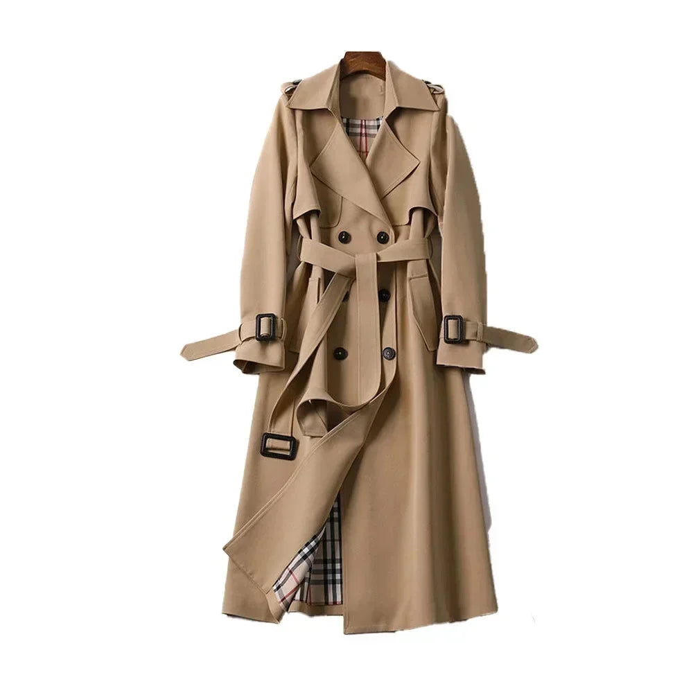 Women's Classic Double-Breasted Trench Coat
