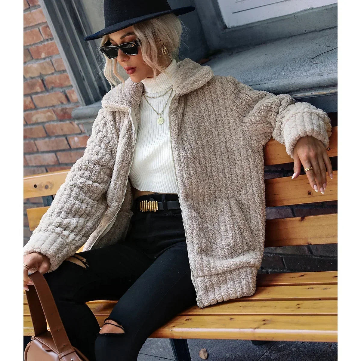 Women's Cozy Textured Jacket