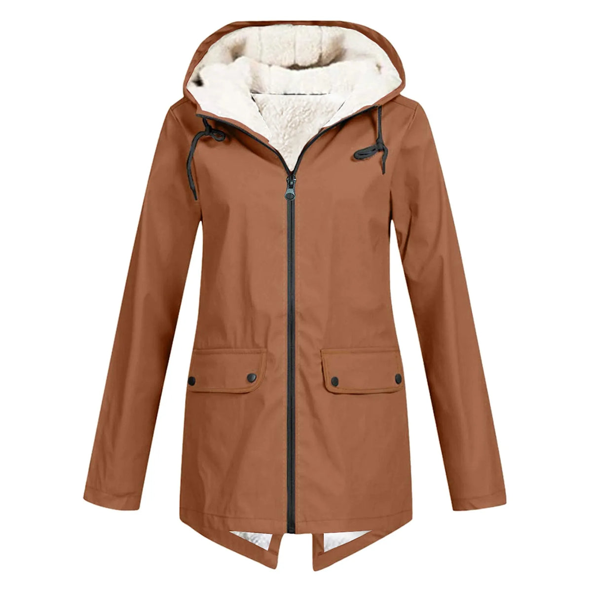 Women's Cozy Waterproof Jacket with Fleece Lining