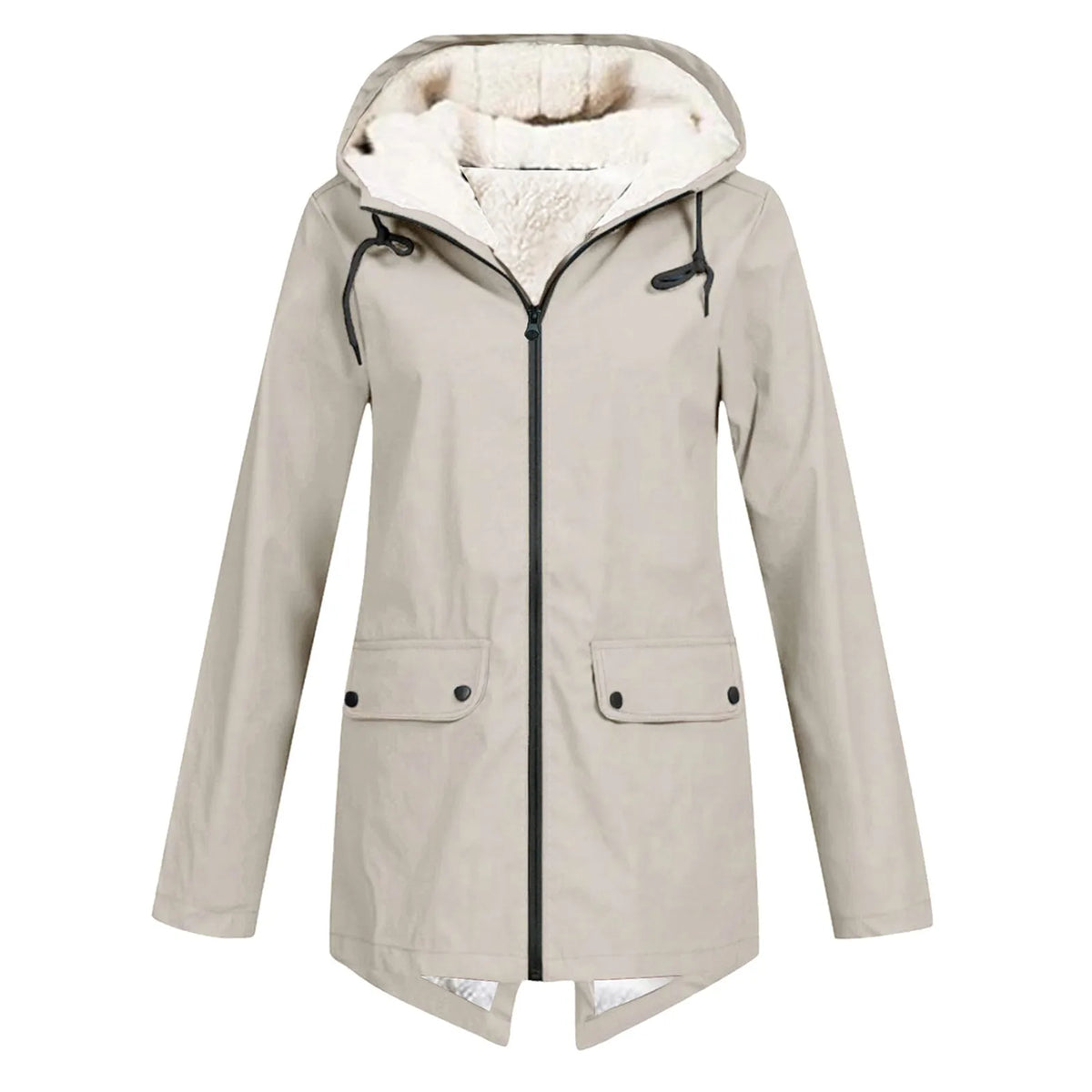Women's Cozy Waterproof Jacket with Fleece Lining