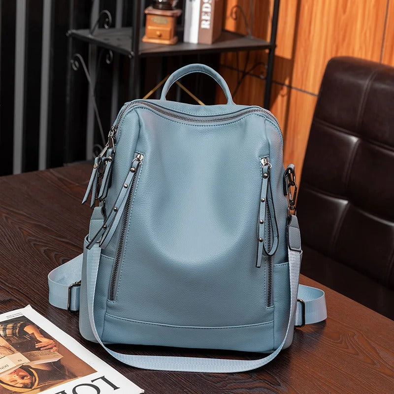 Soft-Touch Everyday Backpack with Smart Compartments