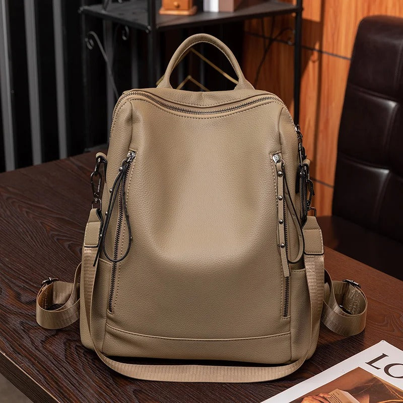 Soft-Touch Everyday Backpack with Smart Compartments